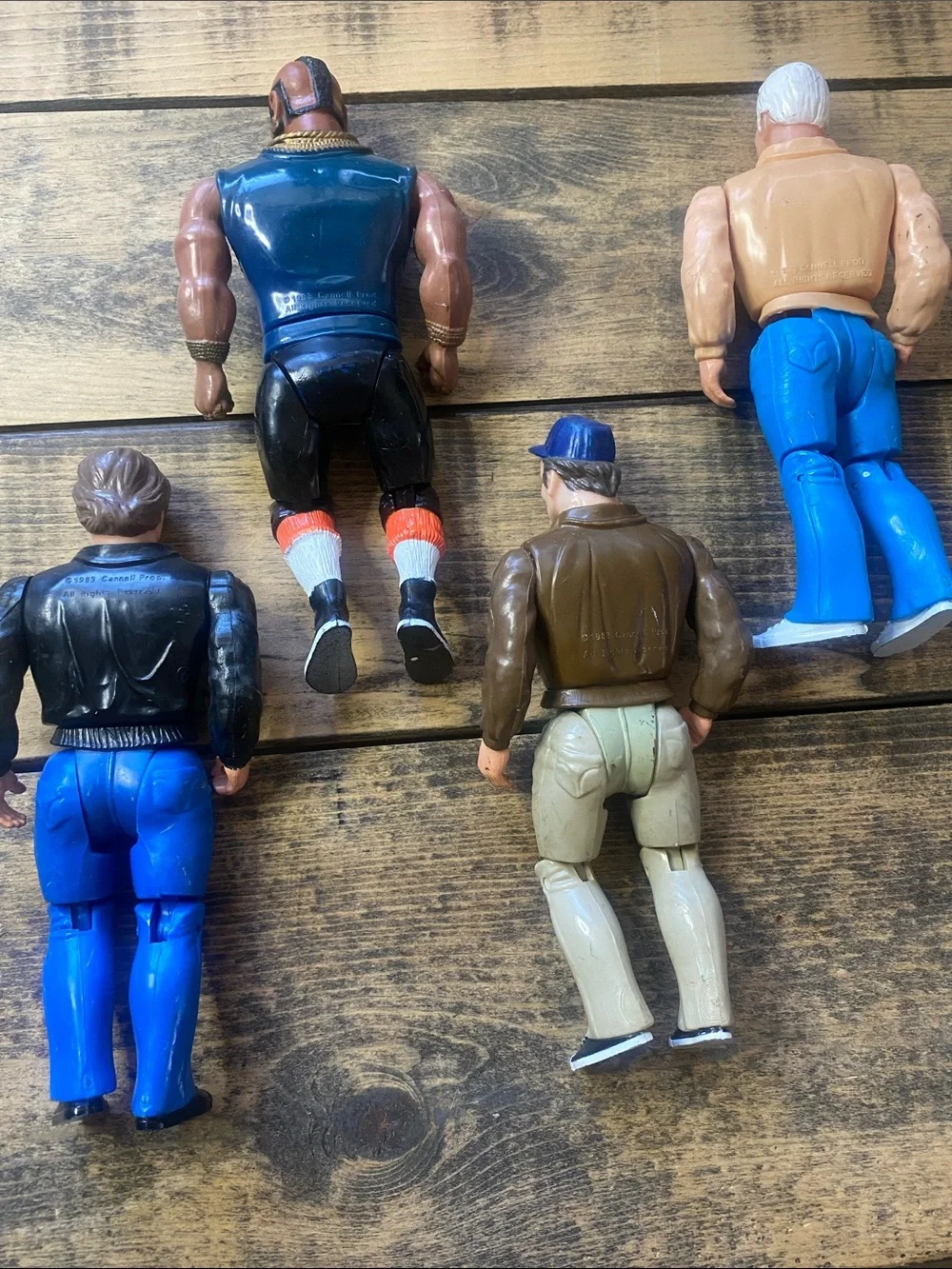 Vintage 1983 A-Team Action Figure Lot